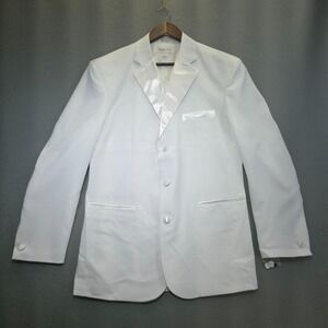 Sean Ray Men's White Tuxedo Jacket Size 38/31